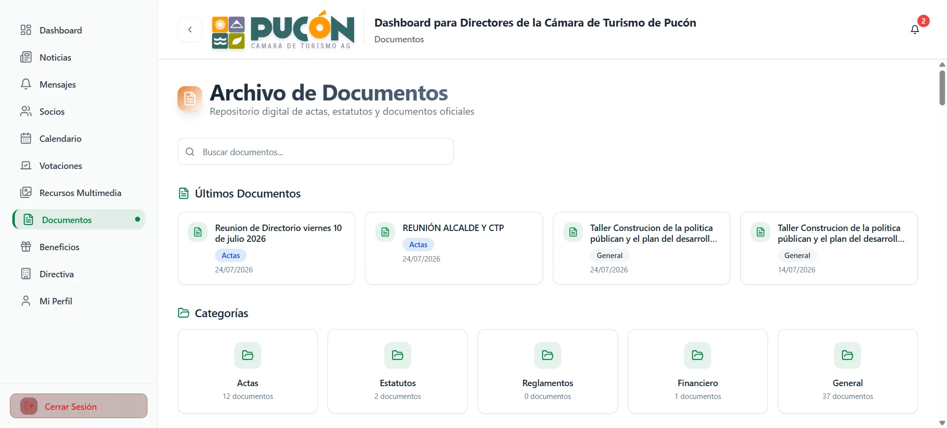 Archivo de Documentos Plataforma CTP