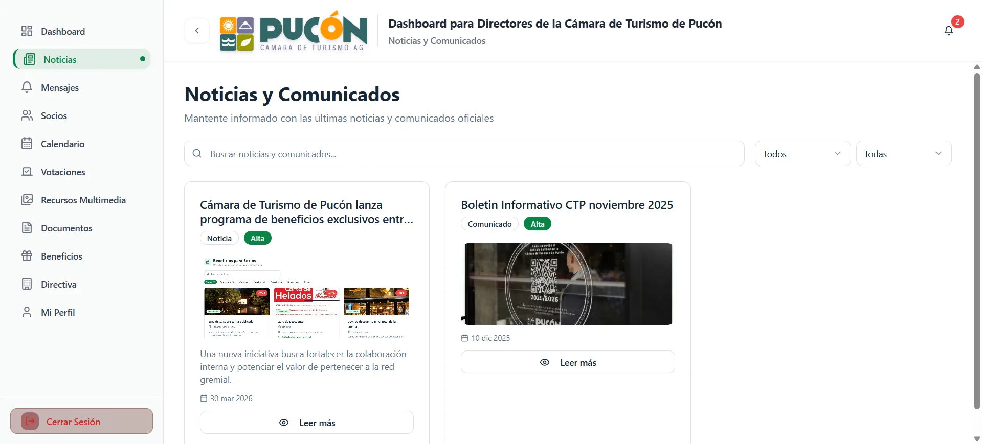 Noticias y comunicados Plataforma CTP